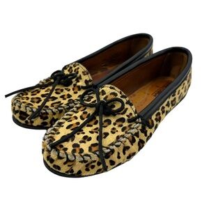 Minnetonka | Women’s Leather Leopard Fur | 11